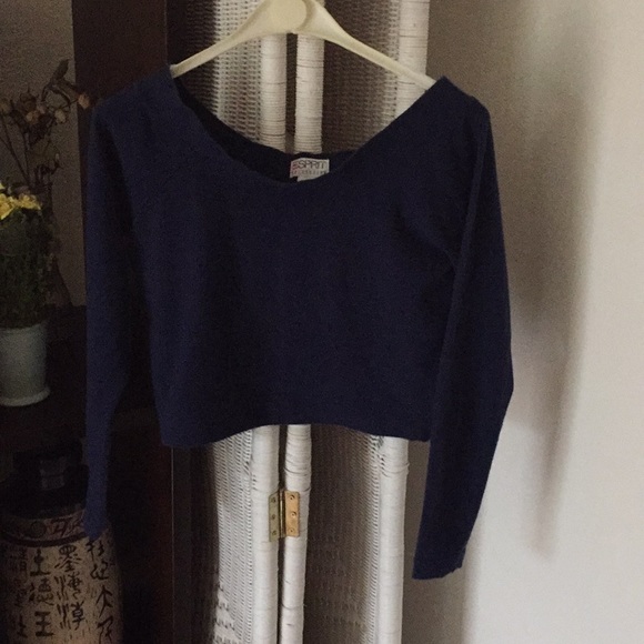 Vintage Esprit collection stretchy crop top - Picture 3 of 5